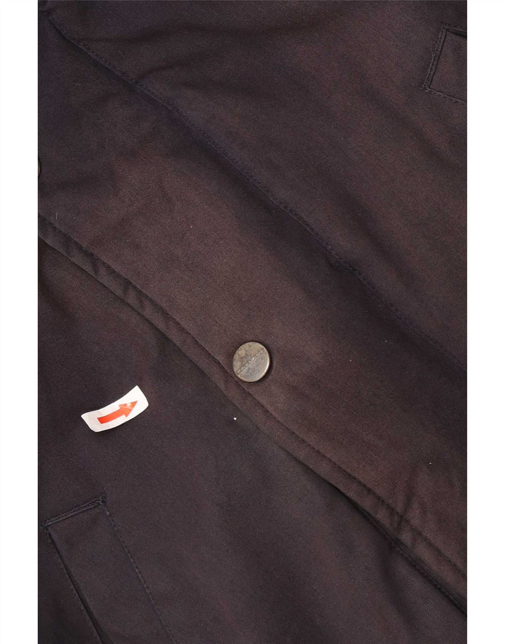 Carhartt Veste coupe-vent à capuche pour homme UK 36 Small Bleu marine Polyester