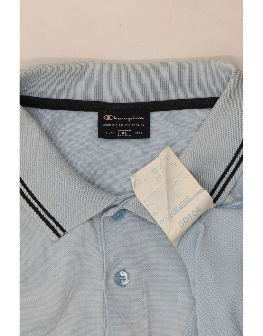 Champion Polo Homme XL Bleu Coton