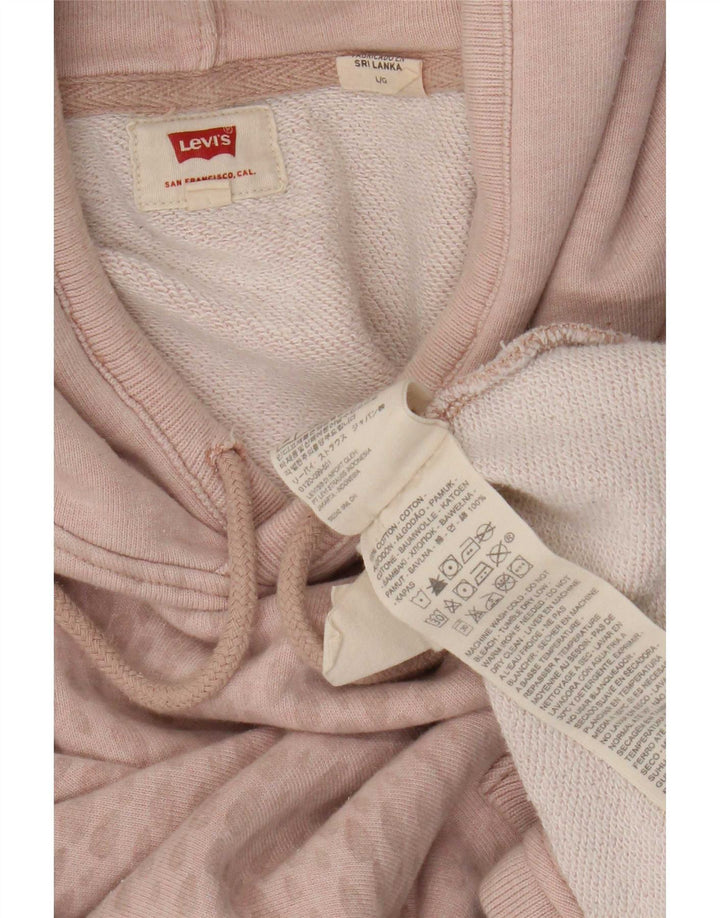 Levi's Pull à capuche en coton à pois pour homme, grand rose