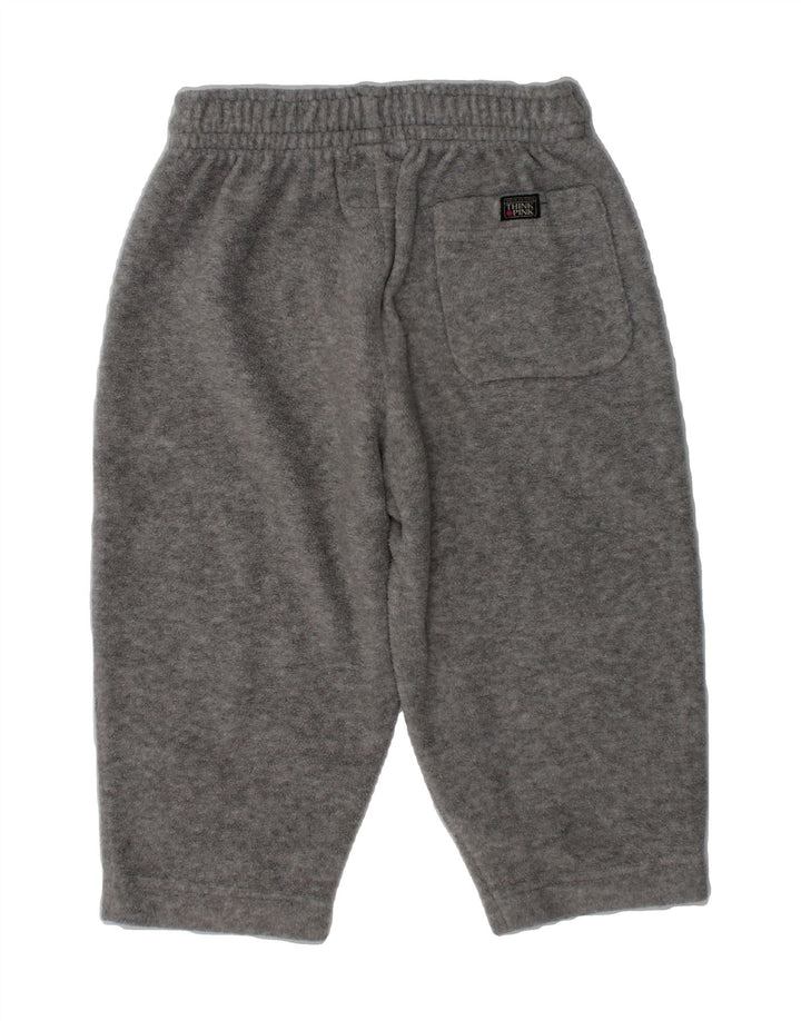 THINK PINK Baby Boys Tracksuit Trousers 18-24 Months Grey Polyester | Vintage Think Pink | Thrift | Second-Hand Think Pink | Used Clothing | Messina Hembry 