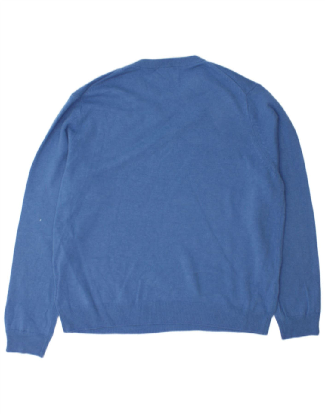 Marks & Spencer Pull col rond pour homme en laine bleue 2XL