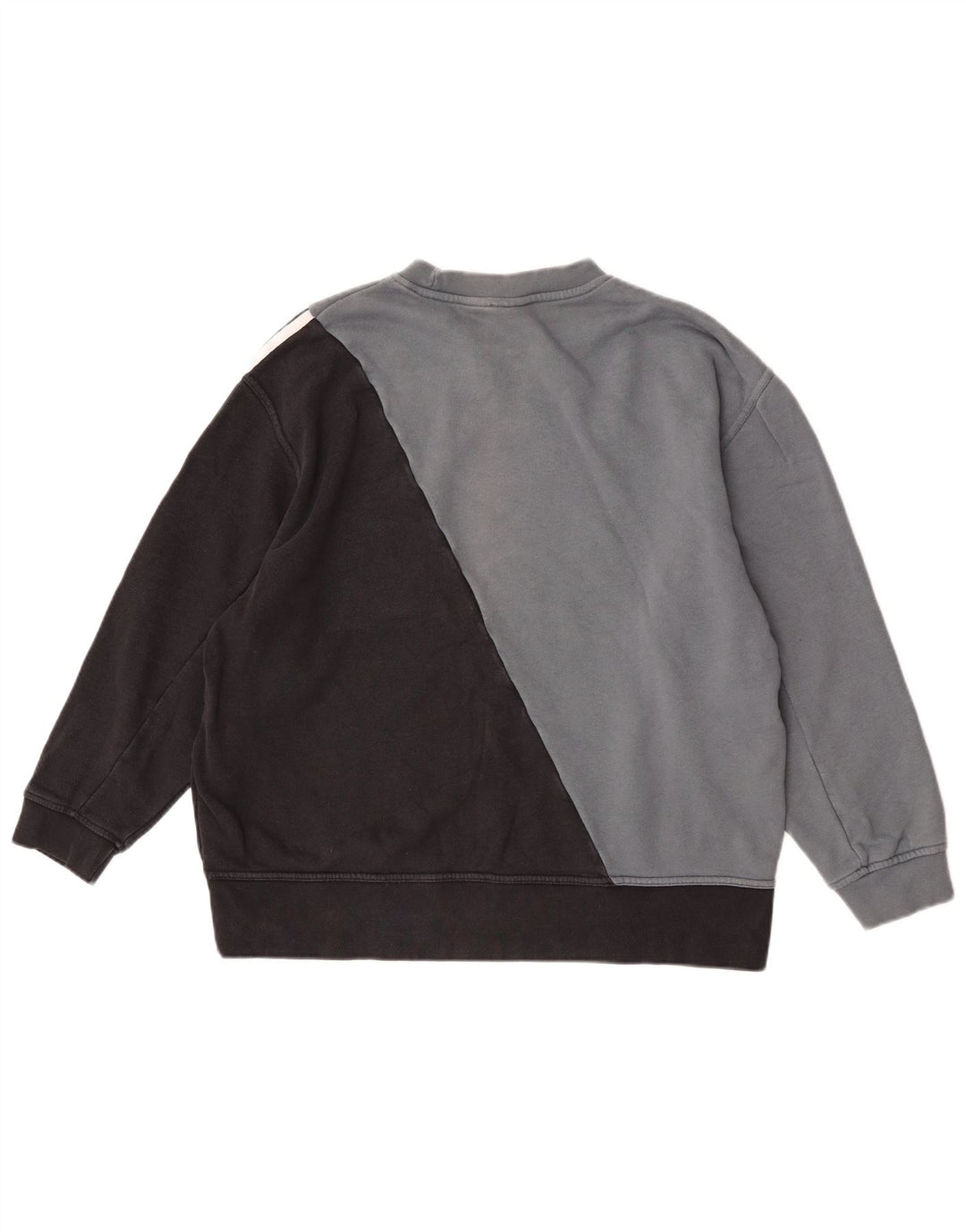 Adidas Sweat-shirt graphique pour femme UK 12 Gris moyen Colourblock
