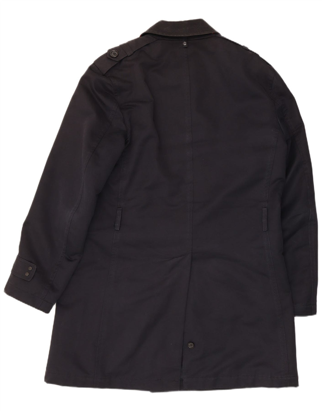 Boggi Trench Homme IT 50 Large Bleu Marine Coton