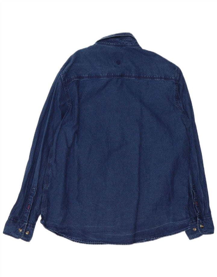 Chemise en Jean Homme Fat Face Large Bleu Marine Coton