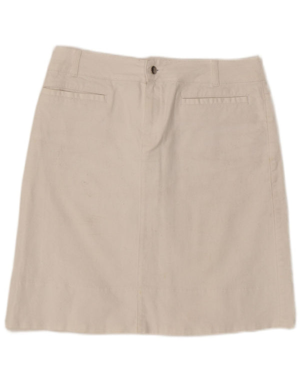 Hobbs Jupe en jean pour femme UK 14 Large W33 Coton blanc