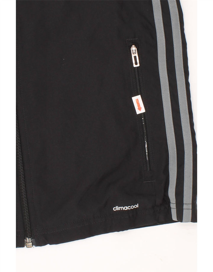 ADIDAS Boys Climacool Tracksuit Top Jacket 9-10 Years Black Polyester Vintage Adidas and Second-Hand Adidas from Messina Hembry 