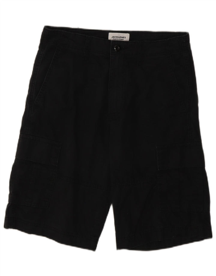 Jack & Jones Short Cargo Homme XS W26 Noir Coton
