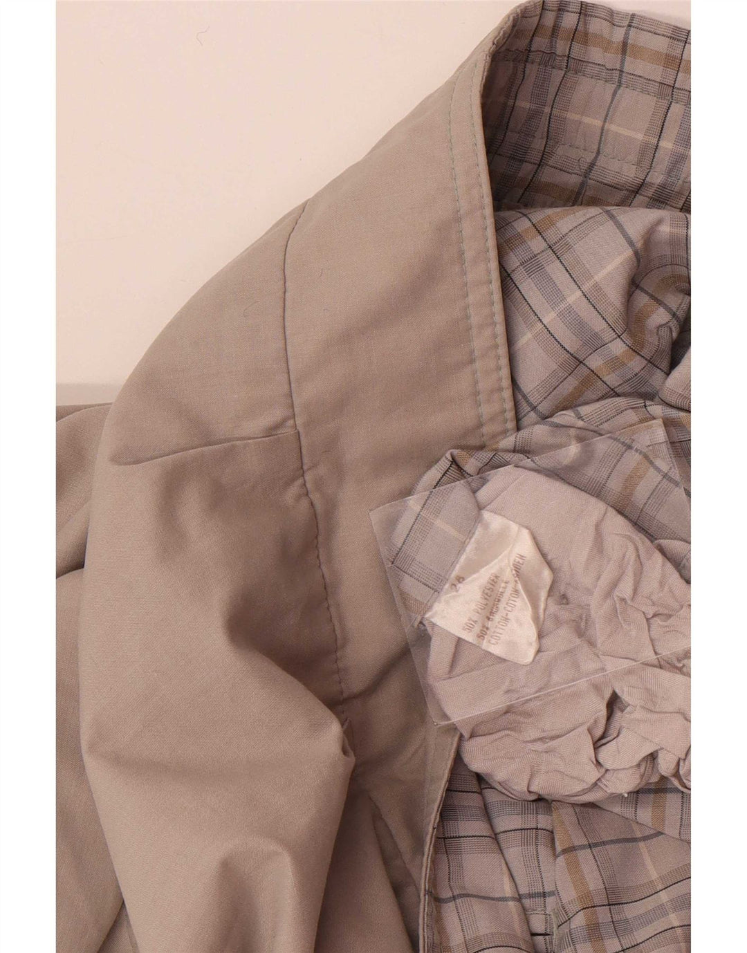 veste réversible homme vintage UK 40 Grand Polyester Gris