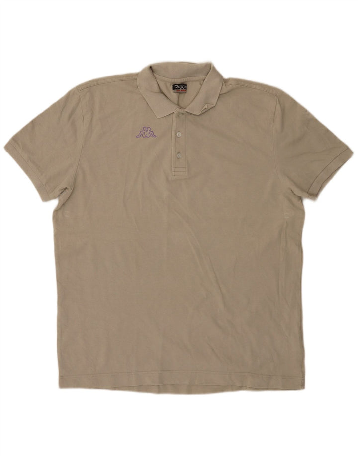 Kappa Polo Homme 2XL Beige Coton