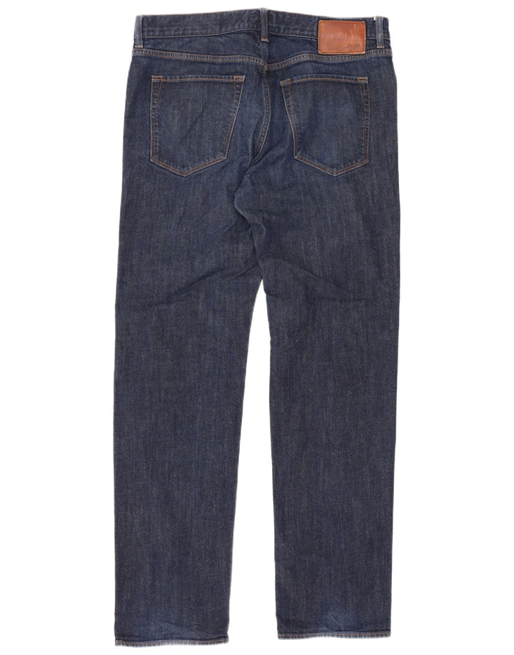 Hugo Boss Jean droit W36 L33 bleu marine pour homme