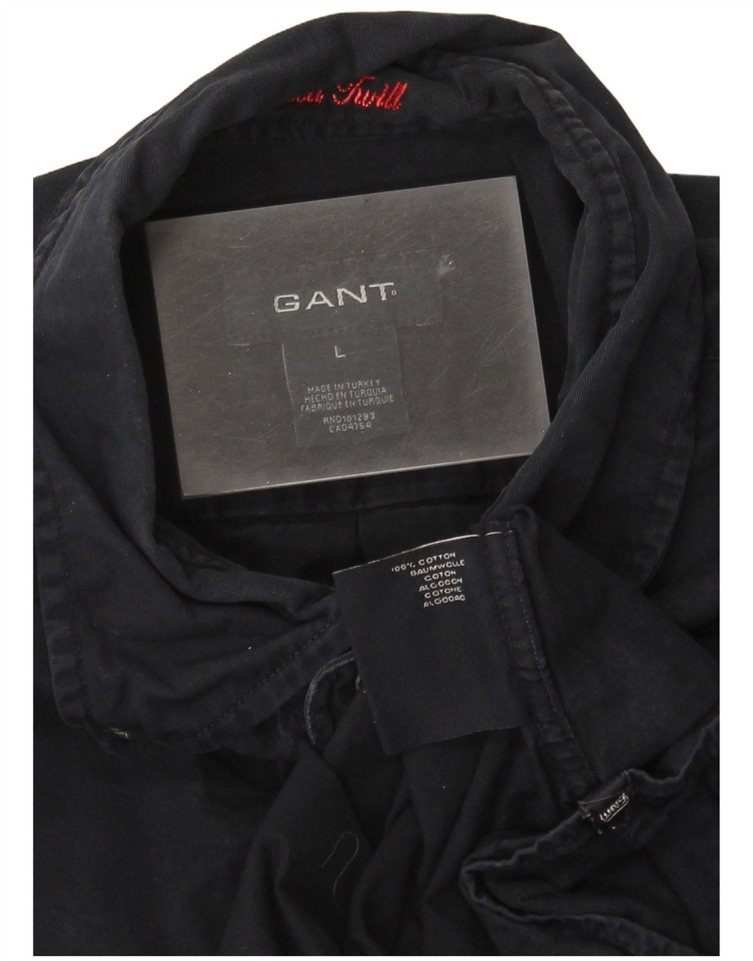 Gant Chemise Homme Large Bleu Marine Coton