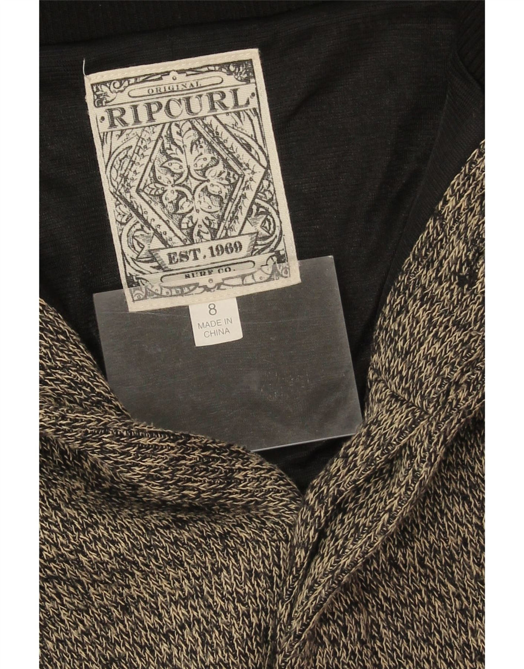 Rip Curl Cardigan coupe décontractée pour femme US 8 moyen bleu marine moucheté