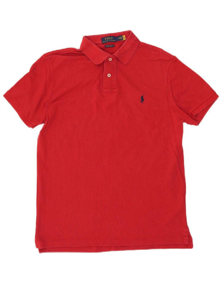 POLO RALPH LAUREN Polo Slim Fit personnalisé pour homme en coton rouge moyen