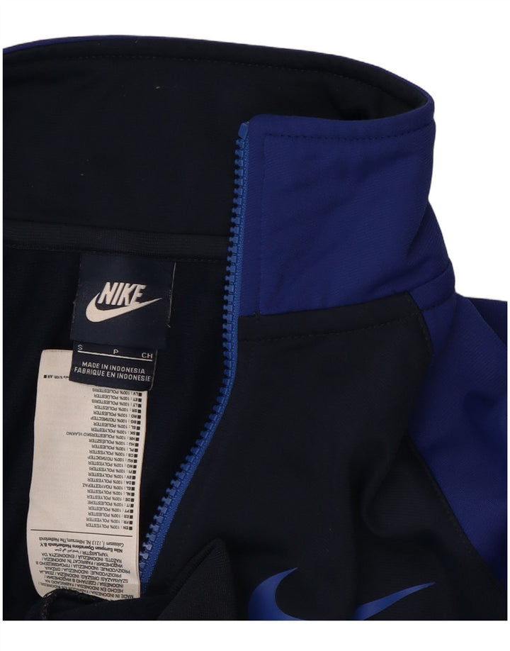 Nike Veste de survêtement pour homme Taille S Bleu marine Colorblock Polyester