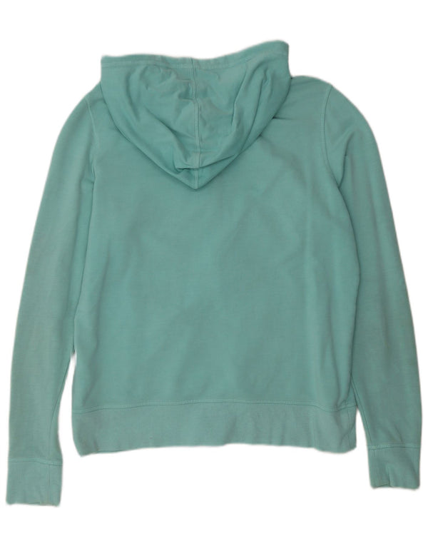 Marks & Spencer Pull à capuche zippé pour femme UK 16 Grand coton bleu