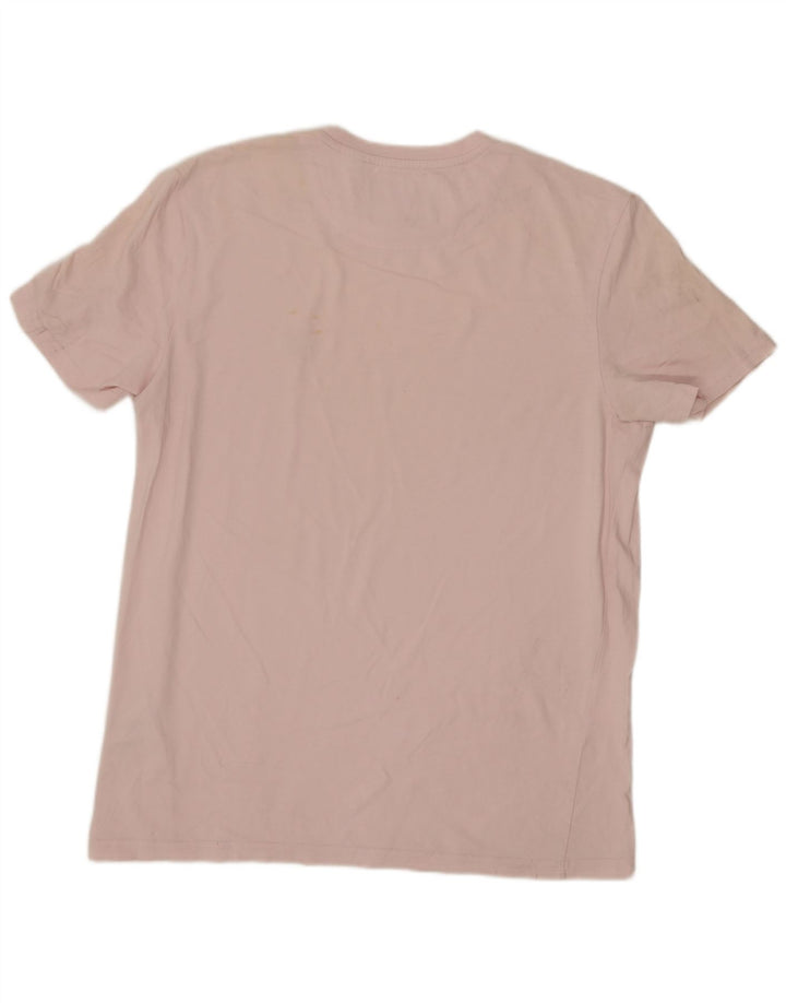 LYLE & SCOTT T-Shirt Homme Rose Moyen Coton