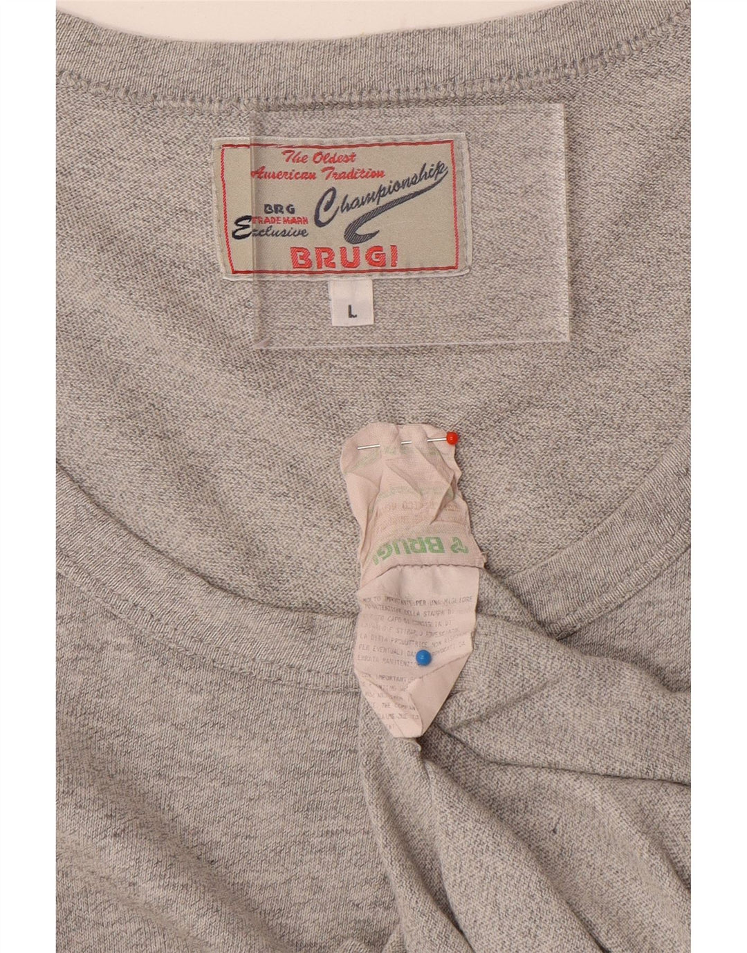 Brugi Débardeur Homme Grand Gris Coton