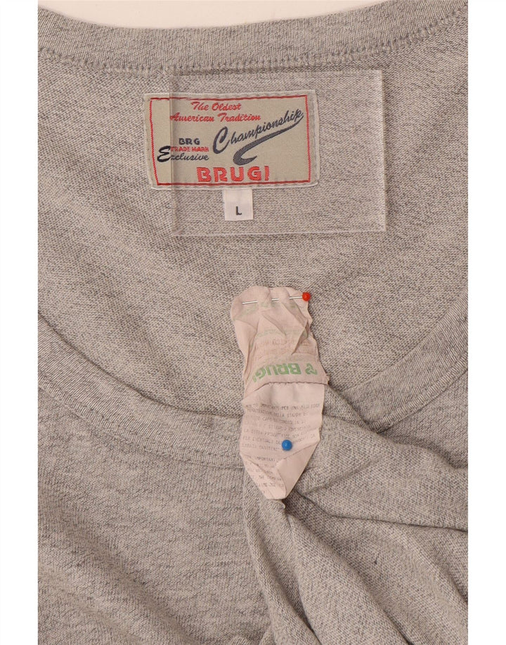 Brugi Débardeur Homme Grand Gris Coton