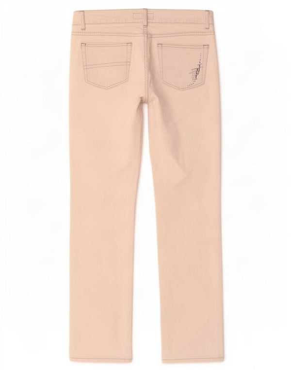 Trussardi Womens Straight Jeans W29 L30 Off White Cotton