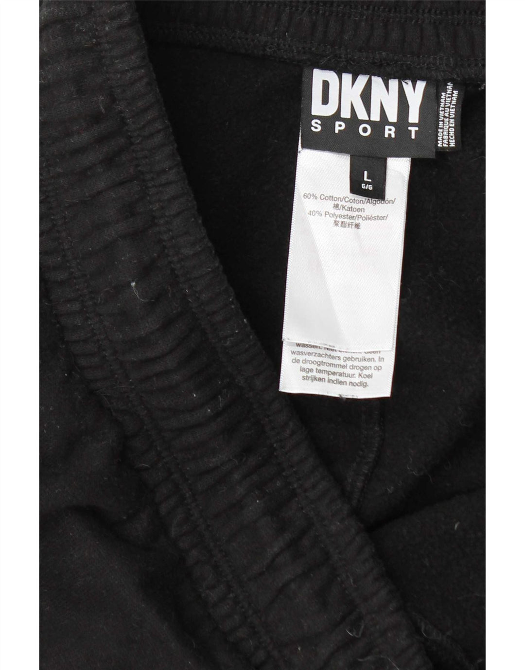 Dkny Pantalon de survêtement pour homme en coton noir Taille L