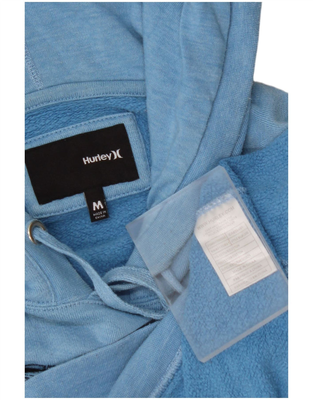 HURLEY Pull à capuche California Graphic pour femme UK 14 Bleu moyen Polyester