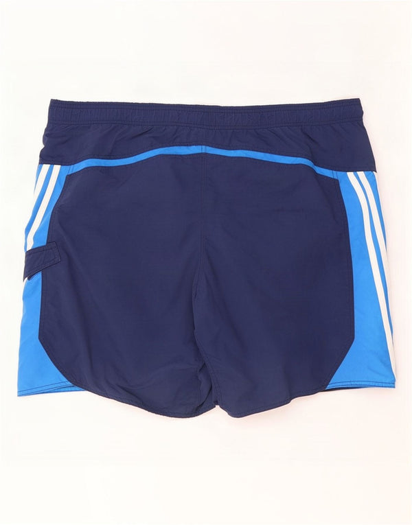 Adidas Short de bain pour homme XL en nylon color block bleu marine