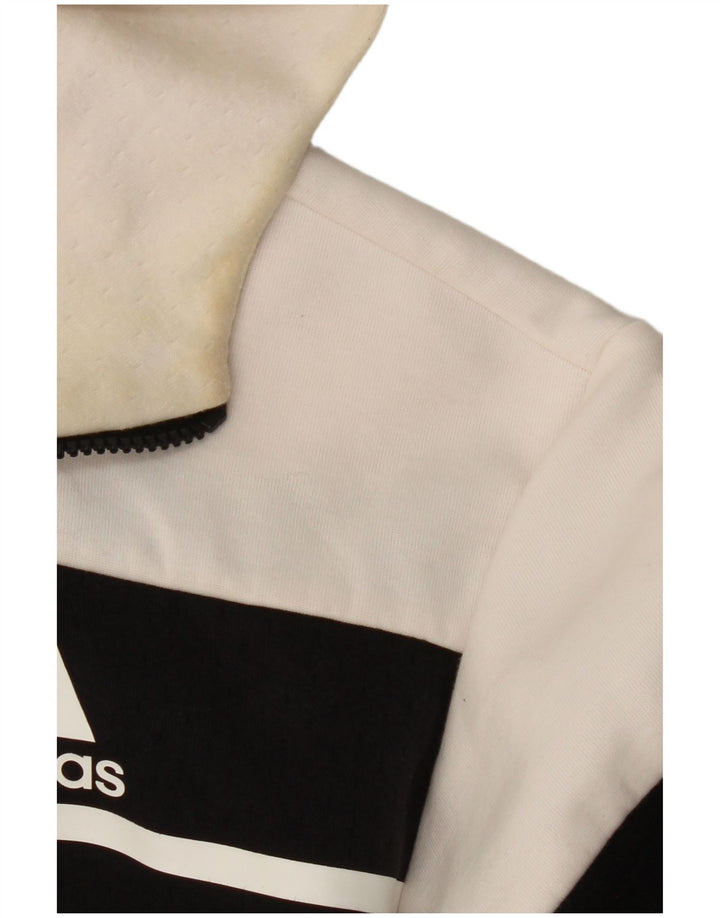 ADIDAS Veste de survêtement à capuche pour homme Noir moyen Polyester colour block