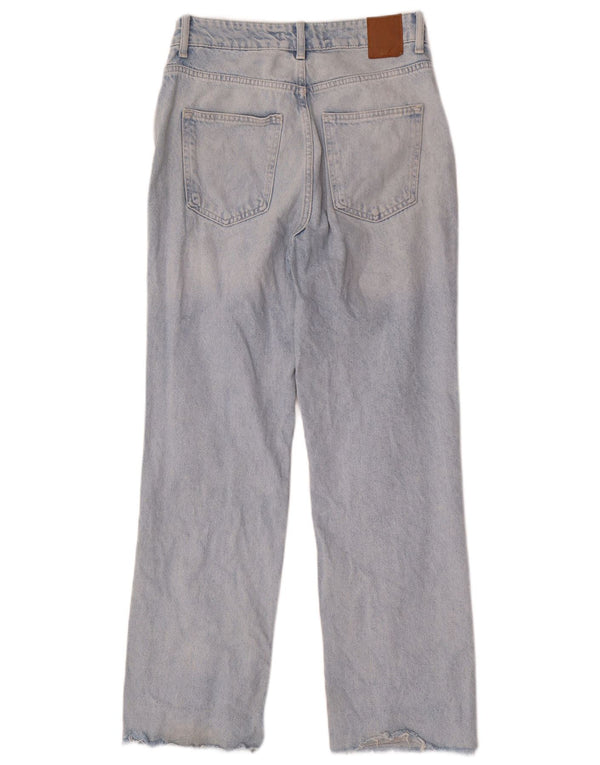 Zara Jean droit femme EU 38 Small W28 L29 coton bleu