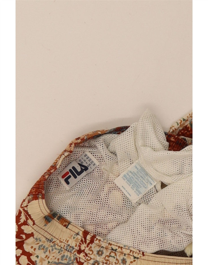 Fila Short de Bain Homme IT 46 Small Multicolore Patchwork Coton