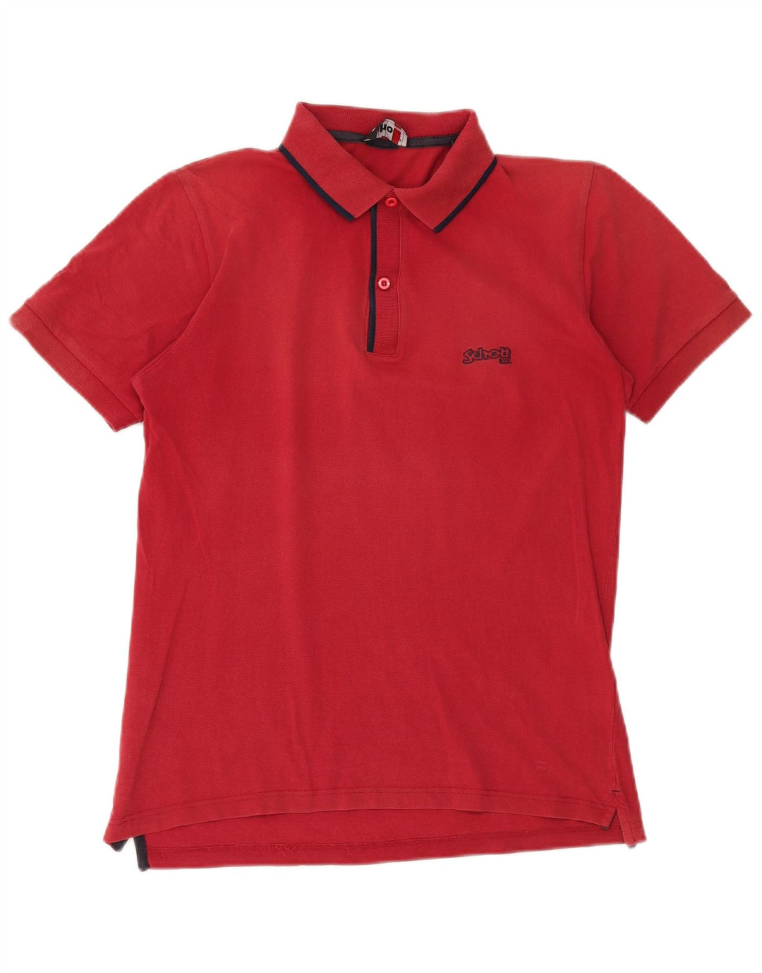 SCHOTT Polo Homme Grand Rouge Coton