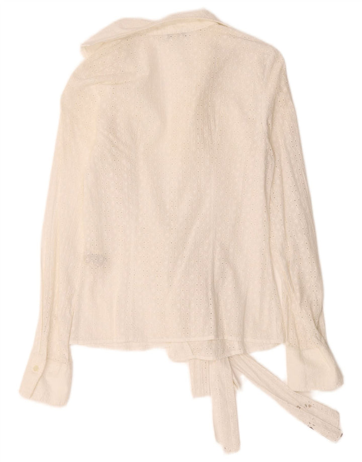 Naracamicie Chemisier portefeuille pour femme US 2 XS en coton blanc