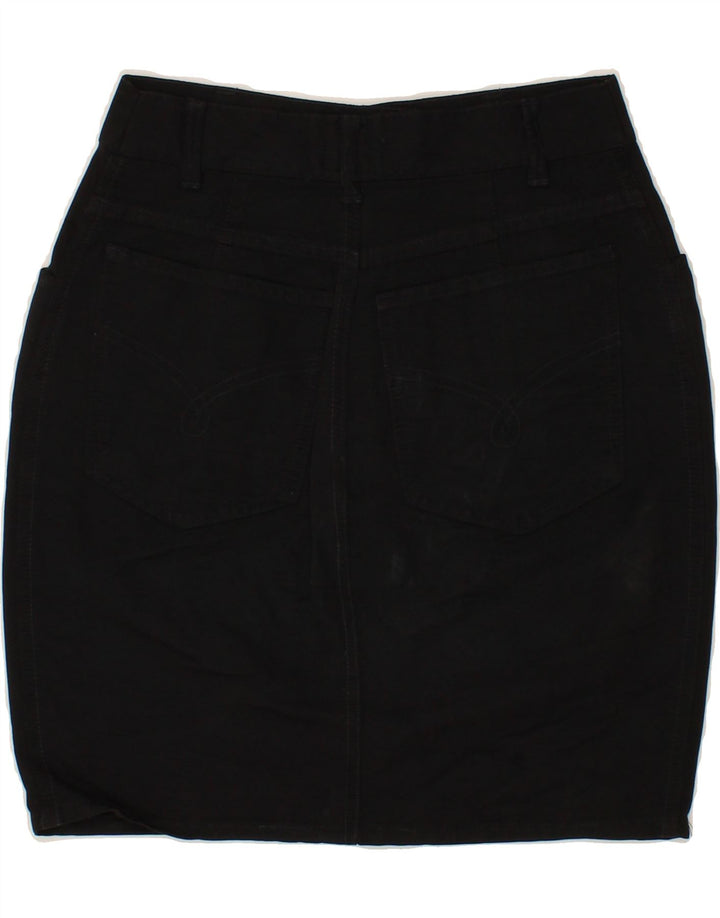 MOSCHINO Jupe en Jean Femme W26 Petit Noir Coton