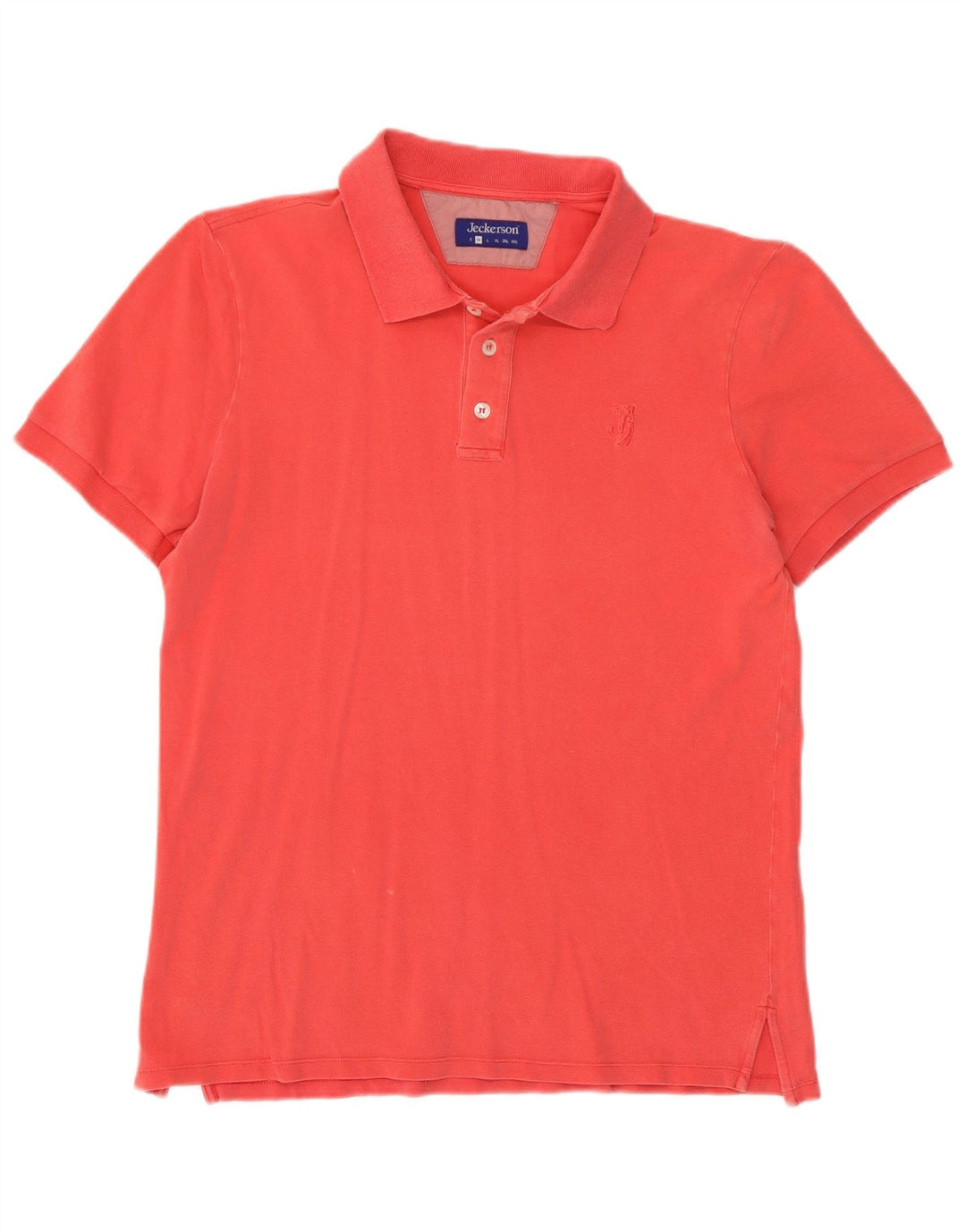 Jeckerson Polo Homme Rose Moyen Coton
