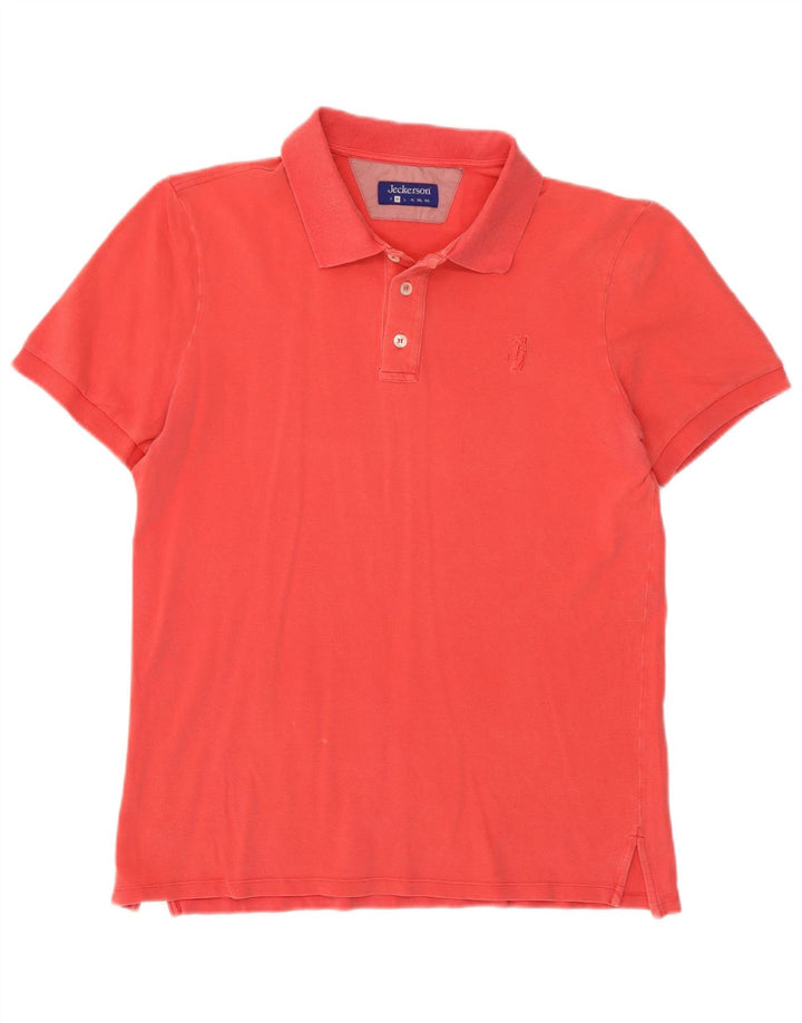 Jeckerson Polo Homme Rose Moyen Coton