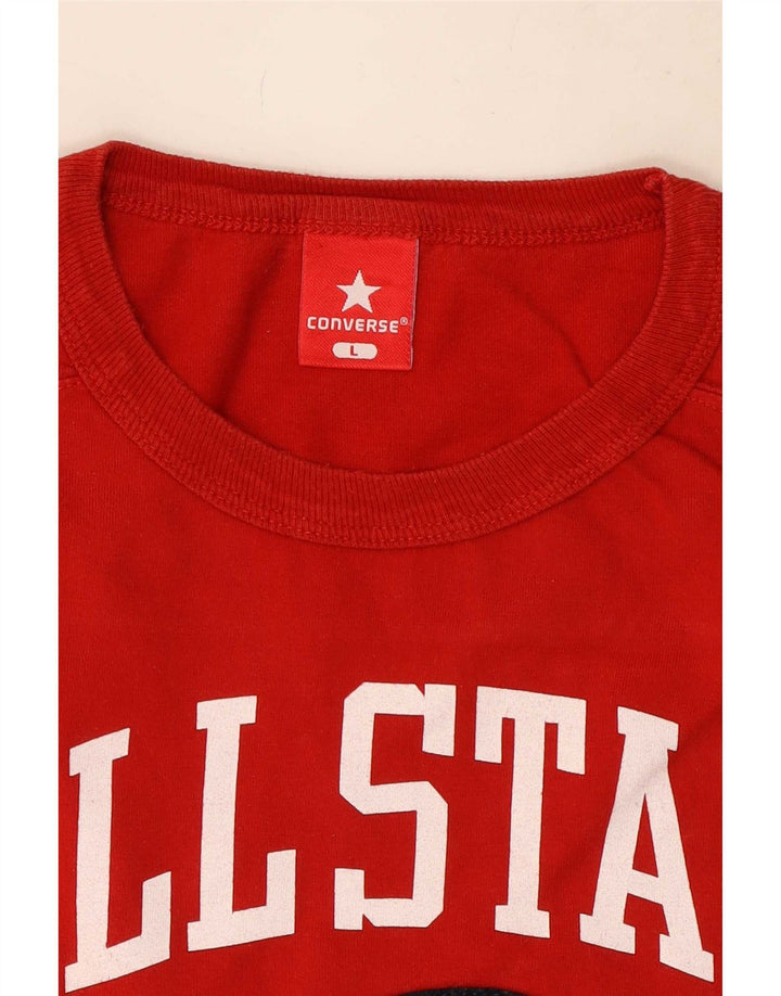 Converse Débardeur Graphique Homme Grand Rouge Coton