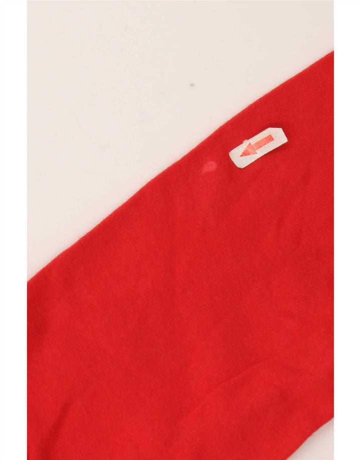 Benetton Sweatshirt Jumper Large Rouge Coton Homme