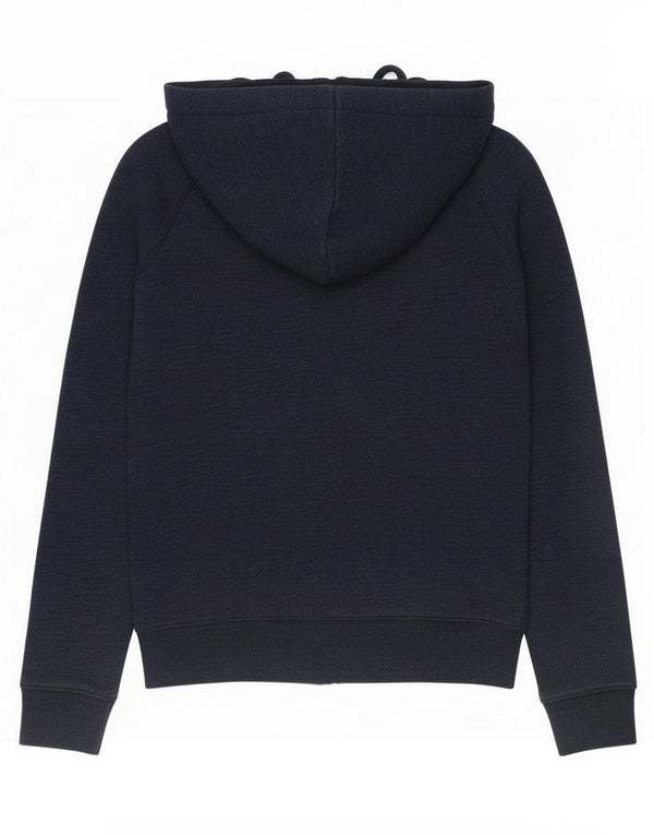 Jack Wills Pull à capuche zippé pour femme UK 10 Petit Bleu Marine Polyester