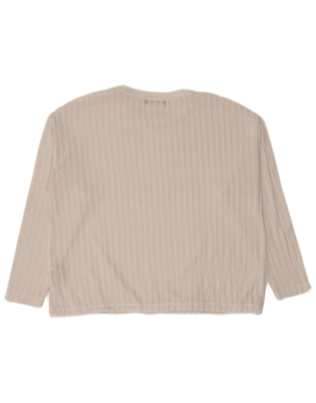 Marks & Spencer Haut surdimensionné à manches longues pour femme UK 10 Small Blanc