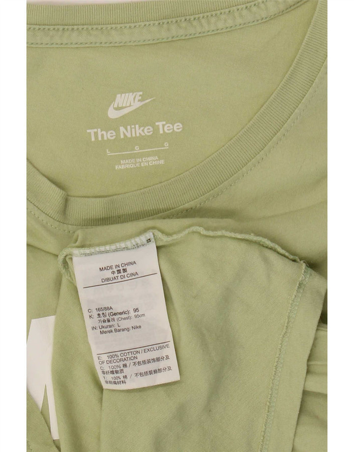Nike T-shirt graphique pour homme en coton vert Taille L