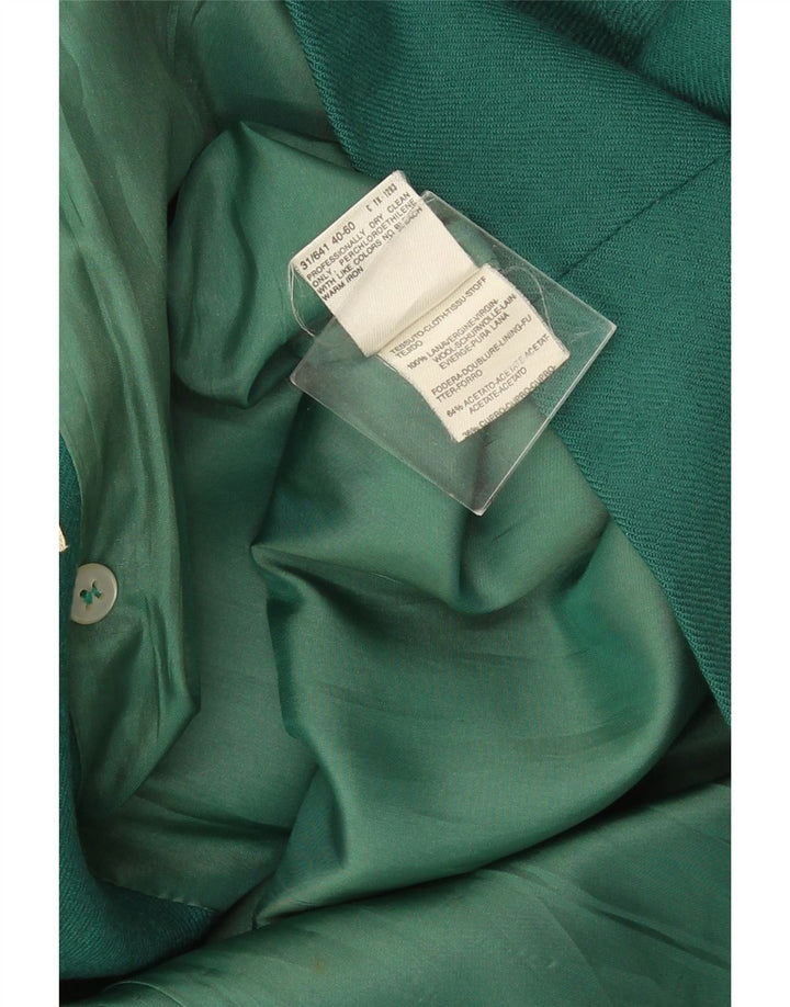Marella Veste blazer surdimensionnée à double boutonnage pour femme UK 10 Petit Vert