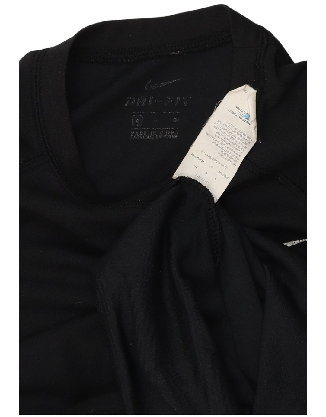 Nike Hommes Dri Fit T-Shirt Haut Petit Noir Polyester