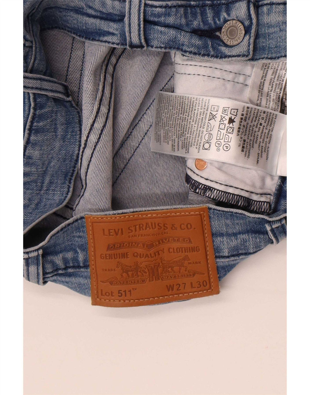 Levi's Jean Slim 511 Homme Bleu W27 L30 Coton