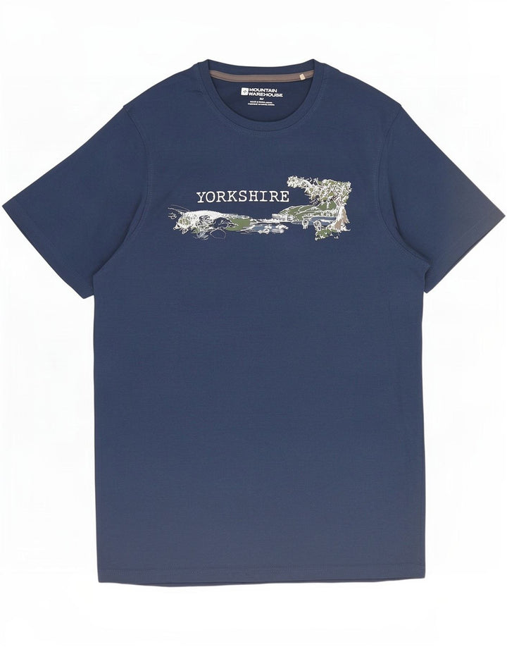Mountain Warehouse T-Shirt Graphique Yorkshire Homme Petit Bleu Marine
