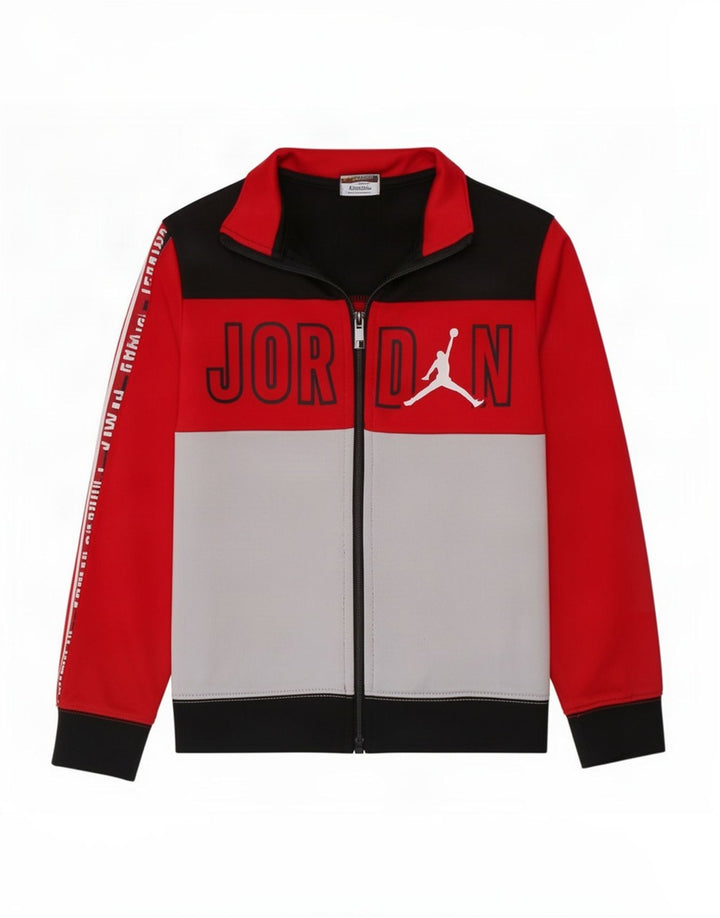 Jordan Veste de survêtement graphique pour garçon 5-6 ans Rouge moyen colour block
