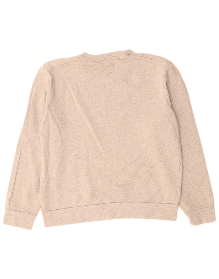 Cos Sweat-shirt pour femme UK 44 en coton moucheté beige moyen
