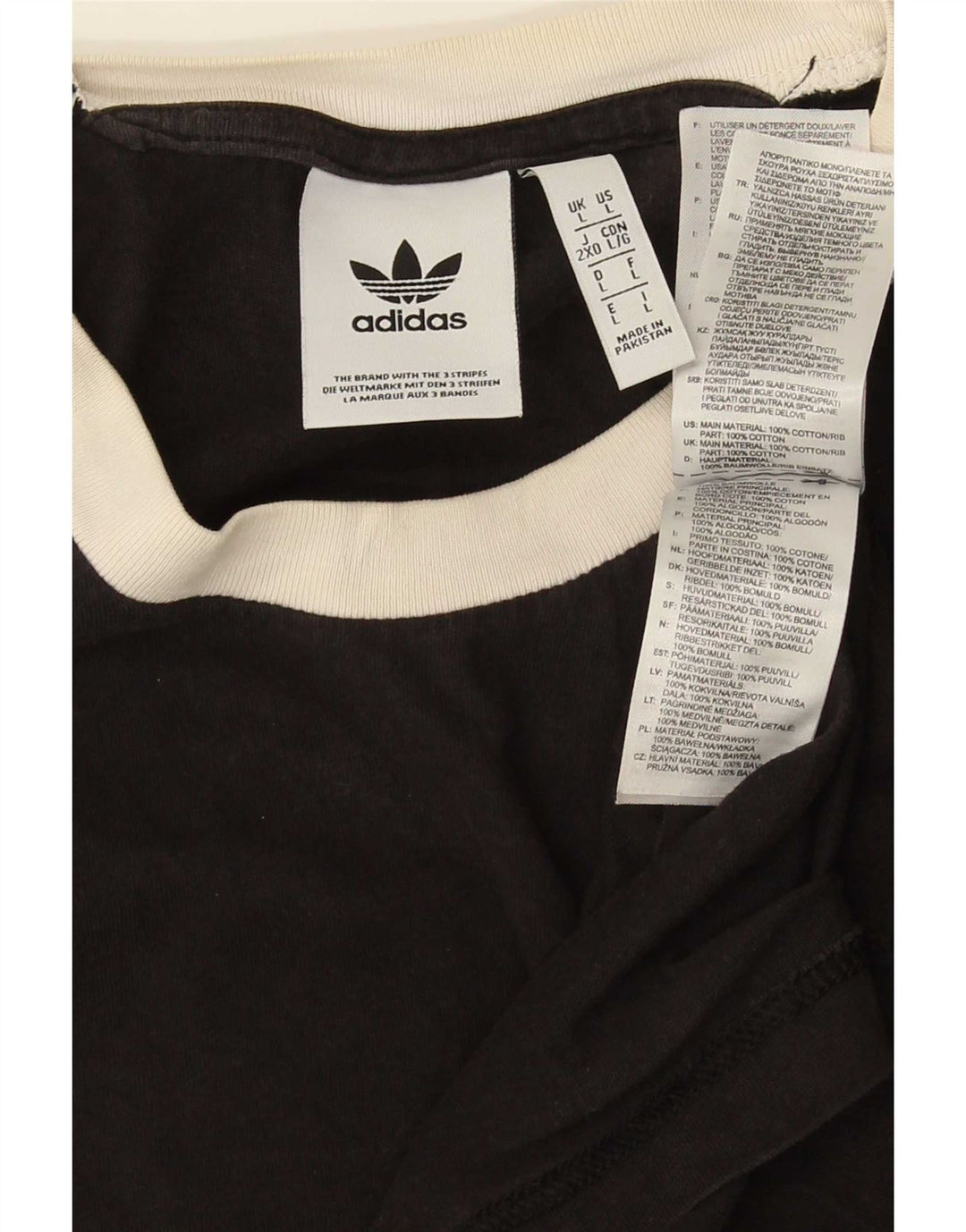 Adidas T-Shirt Homme Haut Grand Coton Noir