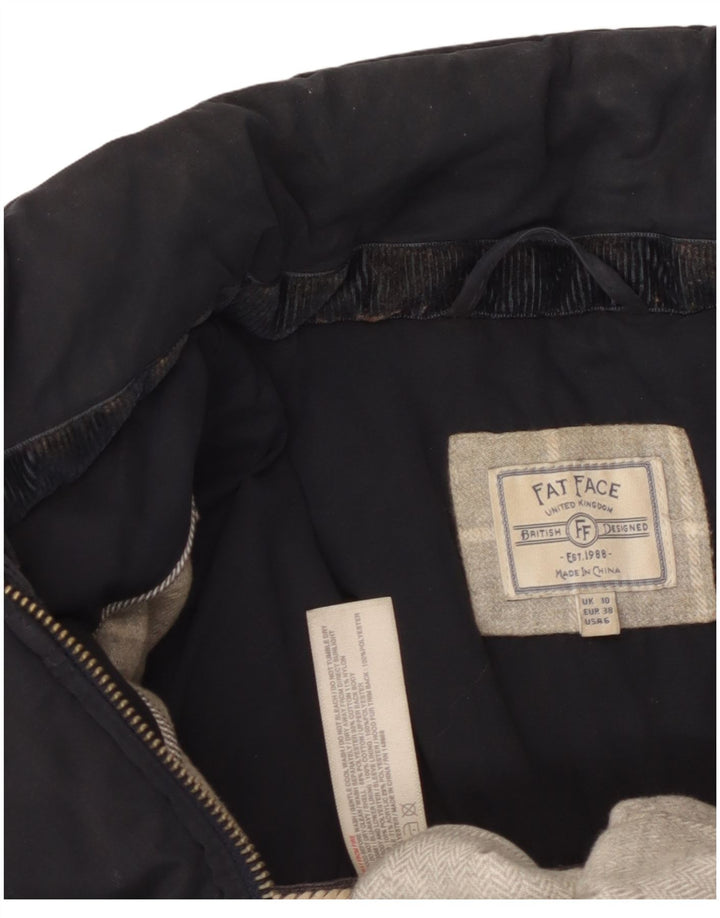 Fat Face Veste matelassée pour femme UK 42 Medium Noir Polyester