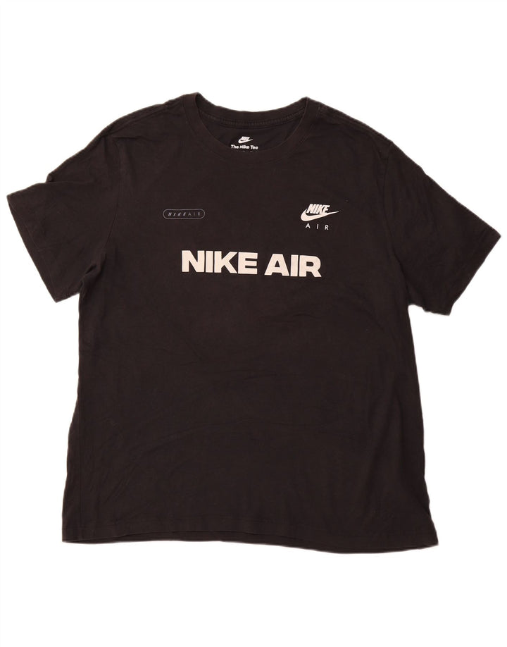 NIKE T-shirt graphique pour homme XL en coton noir