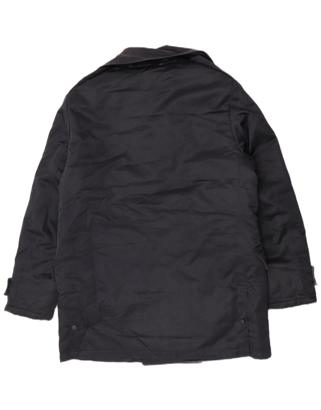 Blauer Manteau Double Boutonnage Homme UK 40 Large Bleu Marine Polyester