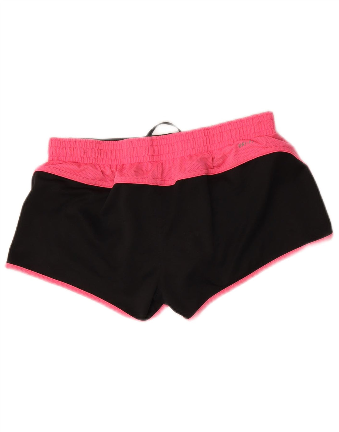 Nike Short de sport Dri Fit pour femme UK 12 Polyester color block noir moyen